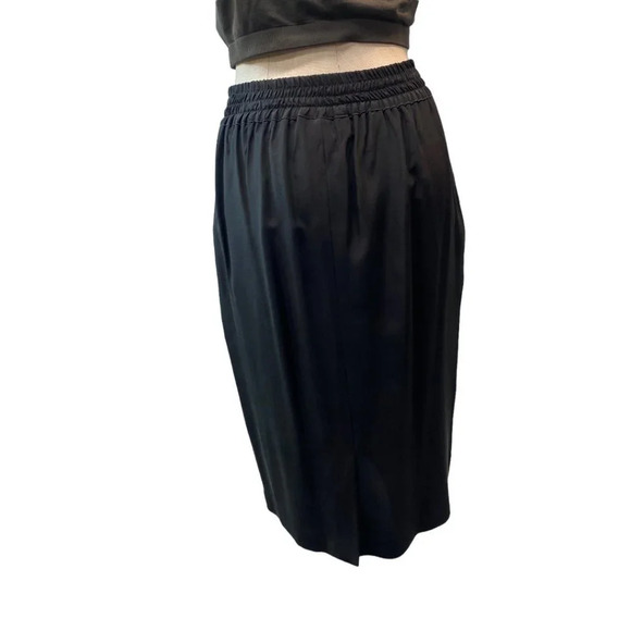 Adam Douglass Black Elastic Waist Skirt With Pockets - Picture 3 of 4